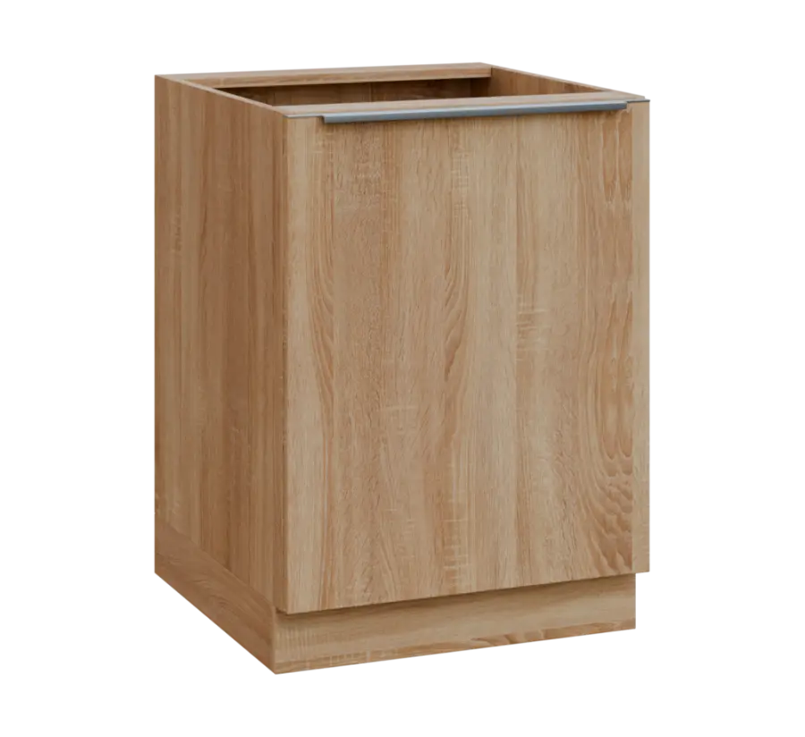 SIS - 6D spodní skříňka, 1-dveřová, pravá, 870x600x600, dub bardolino